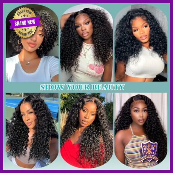 Brazilian Kinky Curly Human Hair Extensions 4 Bundles with 4x4 Closure main image 6